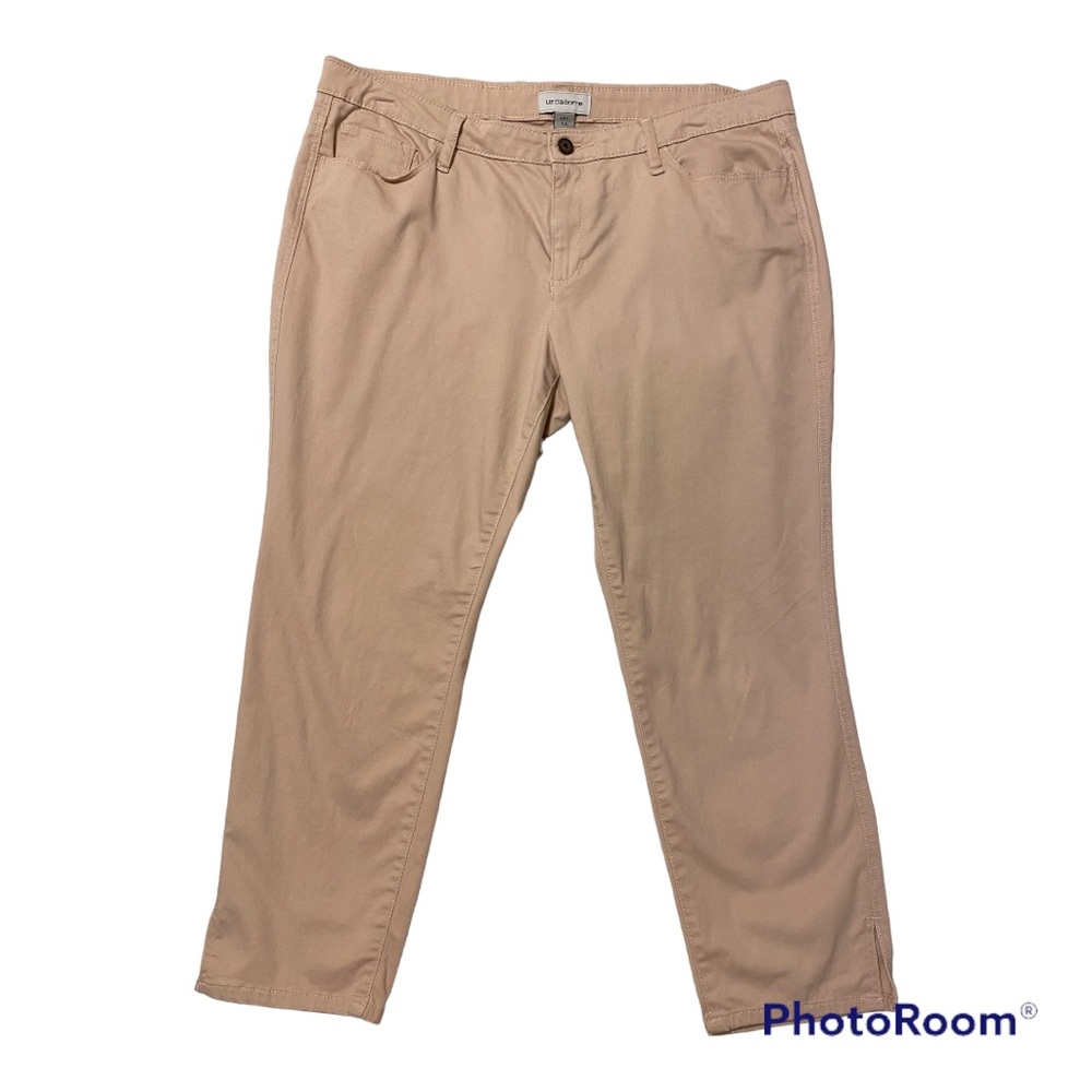 Liz Claiborne City Pant. Pale pink. Ankle length. Size 14. Great used condition.